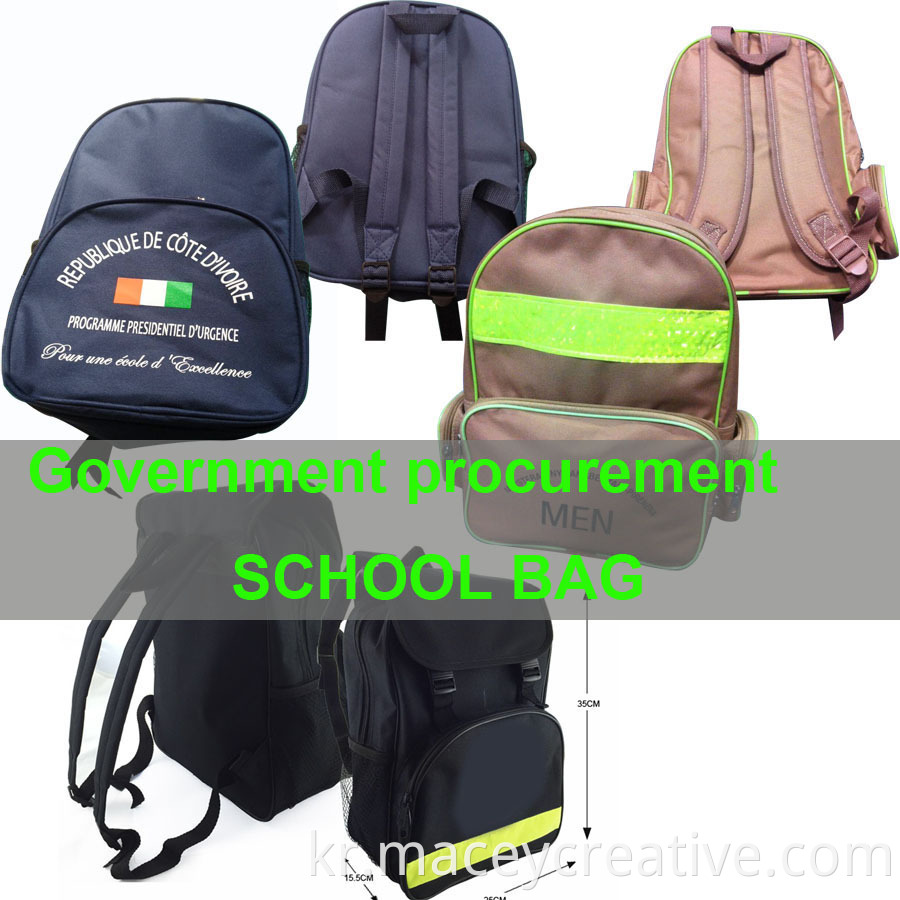 Cote d 'Ivoire Niger Africa Professionnle Kit Scolaire CP1 CP2 CE1 CE2 PVC Pouch School Kit